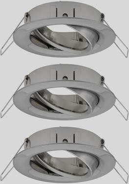 Paulmann 92485 EBL Choose Monteringsring Set 3 st    10 W Järn (borstad)