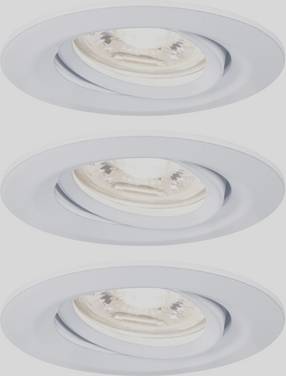 Paulmann 92971 EBL Nova mini Plus Coin LED-inbyggnadsbelysning Set 3 st  LED  4.20 W Vit