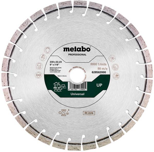 Metabo  628563000    Diamantkapskiva   Diameter 300 mm  Borrdiameter 25.4 mm    1 st
