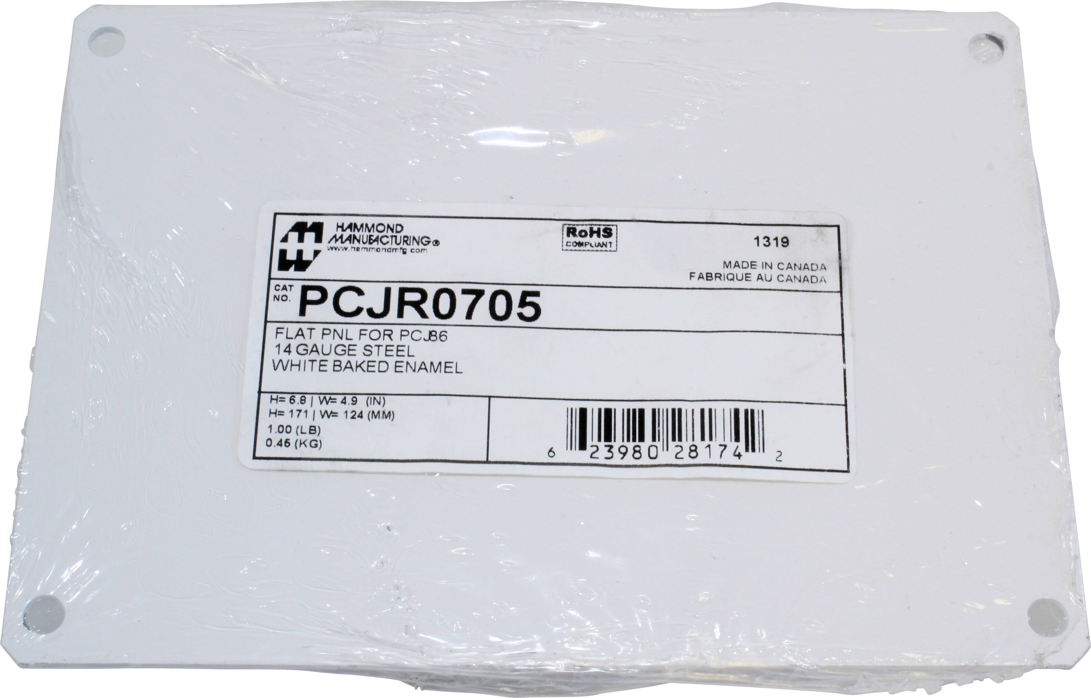 Hammond Electronics Mounting plate Stål Vit (L x B x H) 171 x 124 x 1.8 mm 1 st