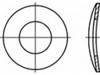 TOOLCRAFT TO-6854589 Fjäderbricka Inre diameter: 12 mm DIN 137 Rostfritt stål V2A A2 50 st