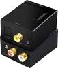 LogiLink CA0100 LogiLink - Digital-Analog-Audiowandler Toslink / RCA Audio Adapter [1x Toslink hona (ODT), RCA-hona - 1x RCA-hona, RCA-hona] Svart