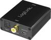 LogiLink CA0101 LogiLink - Digital-Analog-Audiowandler Toslink / RCA / Teleplugg Audio Adapter [1x Toslink hona (ODT), RCA-hona - 1x RCA-hona, RCA-hona, Telejack 3.5 mm] Svart