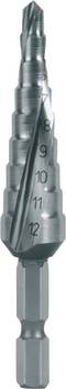RUKO 101050-9H Stegborr  4 - 12 mm HSS Total längd 72 mm   1 st