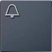 Svart ringklocka med klockssymbol i övre vänstra hörnet.