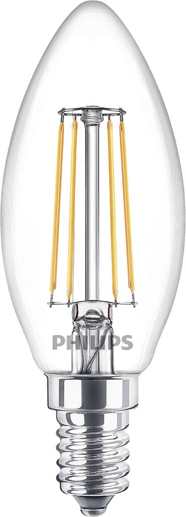 Philips LED 77761600 LED-lamp EEK F (A - G) E14  4.3 W = 40 W Varmvit (Ø x L) 3.5 cm x 9.7 cm  2 st