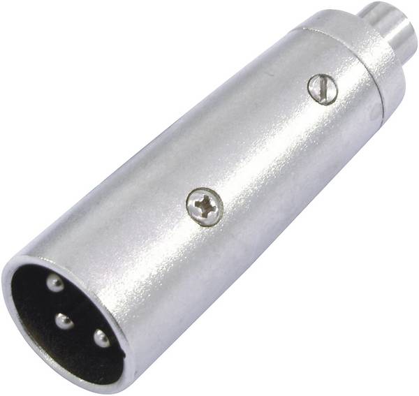 Omnitronic 30226566 XLR Adapter [1x RCA-hona - 1x XLR-kontakt 3-polig]  Silver