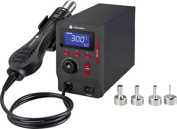 TOOLCRAFT LSH-880 Varmluftsstation digital 800 W 100 - 500 °C