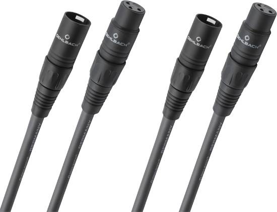 Oehlbach NF 14 Master X XLR Anslutningskabel [1x XLR-hankontakt - 1x XLR-honkontakt] 1.00 m Antracit