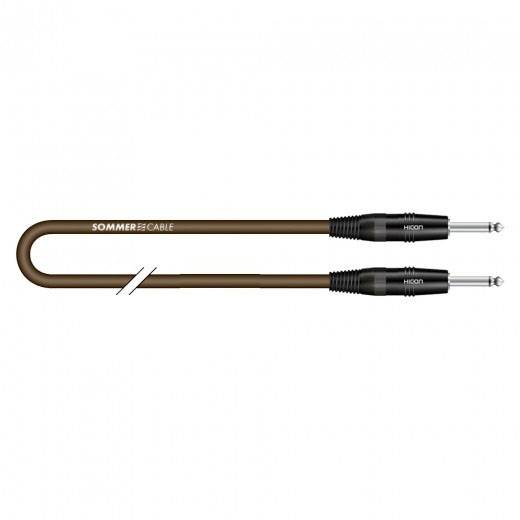 Sommer Cable SXRJ-0300 Teleplugg Instrument Anslutningskabel [1x Teleplugg: 6,3 mm (mono) - 1x Teleplugg: 6,3 mm (mono)] 9.00 m Brun