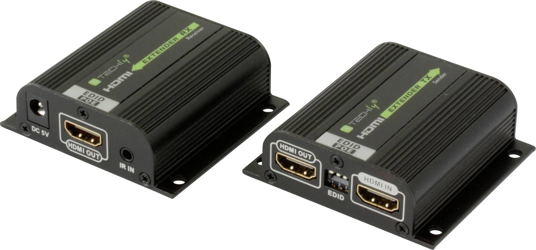 TECHly IDATA-EXT-E70POED HDMI, RJ45 Förlängning via nätverkskabel RJ45 40 m