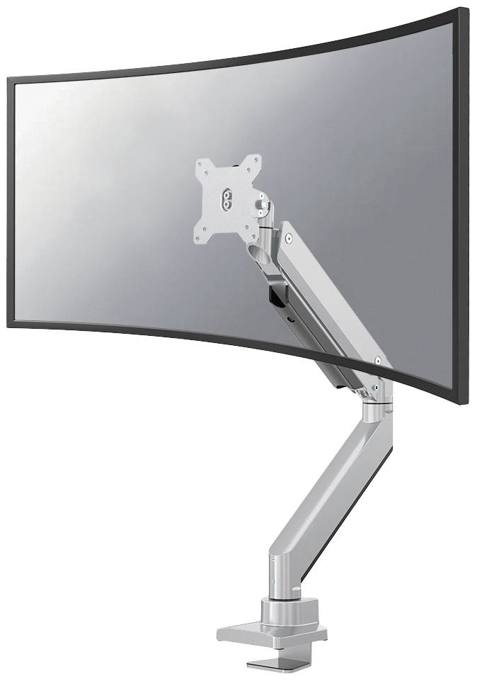 Neomounts NM-D775SILVERPLUS Monitor bordsfäste 1 Skärm(ar) 25,4 cm (10") - 124,5 cm (49") Grå Svängbar, Roterbar, Tiltbar, Justerbar i höjd
