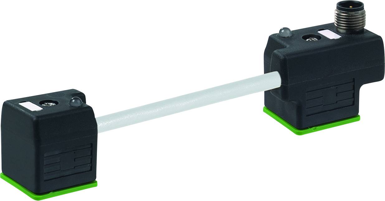 Murrelektronik 7000-41541-2260000 Dubbel ventilkontakt med kabel Svart Poler:4 Innehåll: 1 st