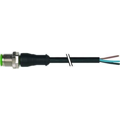 Murrelektronik 7000-12021-6140030 Sensor/ställdon-kontakt, okonfektionerad M12 x 1 Kontakt hane rak 0.30 m Antal poler (