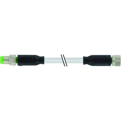 Murrelektronik 7000-88001-2100060 Sensor/ställdon-kontakt, konfektionerad M8 x 1 Kontakt hane rak, Hona rak 0.60 m Antal