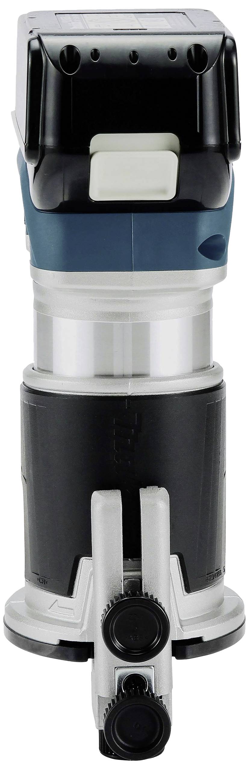 En elektrisk verktyg med rund slipskiva och ergonomiskt handtag. Perfekt för precisionsbearbetning av trä.