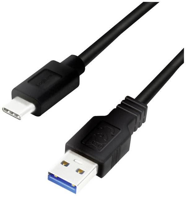 LogiLink USB-kabel USB 3.2 Gen1 USB-A kontakt, USB-C®-kontakt 3.00 m Flerfärgad CU0171