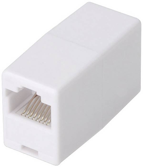 Digitus RJ45 Nätverk Adapter CAT 5, CAT 5e [1x RJ45 hona - 1x RJ45 hona]  Vit