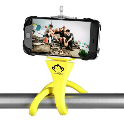 Selfie Stick Monkeystick SELMONKEYY Gul Bluetooth, inkl. smarthpone-hållare