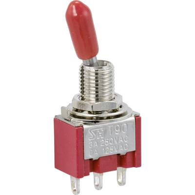 TRU COMPONENTS Vippströmbrytare 250 V/AC 3 A 1x På/På låsande 1 st