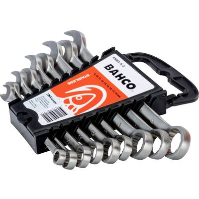 Bahco SS002-9-2 U-ring-blocknyckelset; 9 delar Nyckelvidd (Metrisk) (för titel) 8 - 19 mm