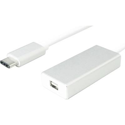 En USB-C till HDMI-adapterkabel som ansluter en USB-C-enhetskontakt med en HDMI-enhetsport.