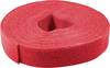 Value 25.99.5253 Kardborreband för paketering Fleecedel, Statisk del och fleecedel, Statisk del (L x B) 25 m x 10 mm Röd 25 m