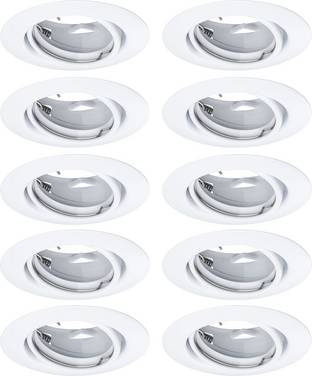 Paulmann 93400  LED-inbyggnadsbelysning Set 10 st  LED GU10  Vit
