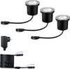 Paulmann Boden Einbauleuchten Starterset RGBW 94275 Belysningssystem Plug&Shine ZigBee LED 3.6 W Varmvit Silver