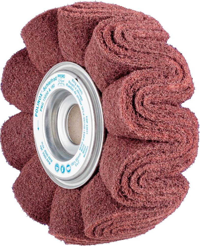PFERD TOOLS 44646119 POLINOX fleece-slipram PNG Ø 150 x 50 mm hål-Ø 254 mm A 180 för finslipning & finish 150 mm 1 st