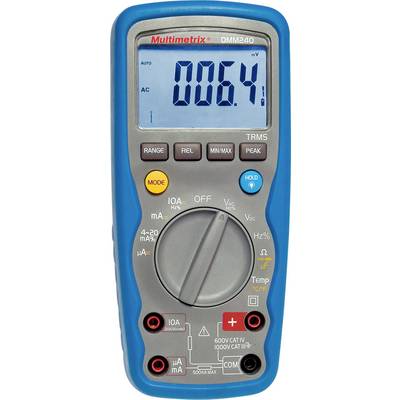 Multimetrix DMM 240 Handmultimeter digital Vattentät (IP67) CAT III 1000 V, CAT IV 600 V Display (Beräkningar): 40000