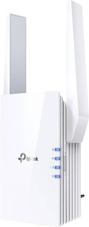 WLAN-repeater från TP-Link med två antenner, lämplig för att utöka WLAN-signalen i ett nätverk.