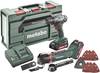 Metabo BS 18 + MT 18 LTX 685081000 Borrskruvdragare batteri, Batteridrivet multiverktyg 18 V 2.0 Ah Li-Ion inkl. 2x batterier, inkl. väska, inkl. laddare