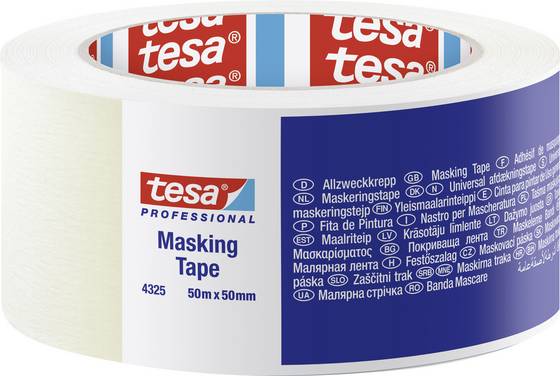 tesa STANDARD 04325-00004-01 Maskeringstejp tesa® Professional Beige (L x B) 50 m x 50 mm 1 st