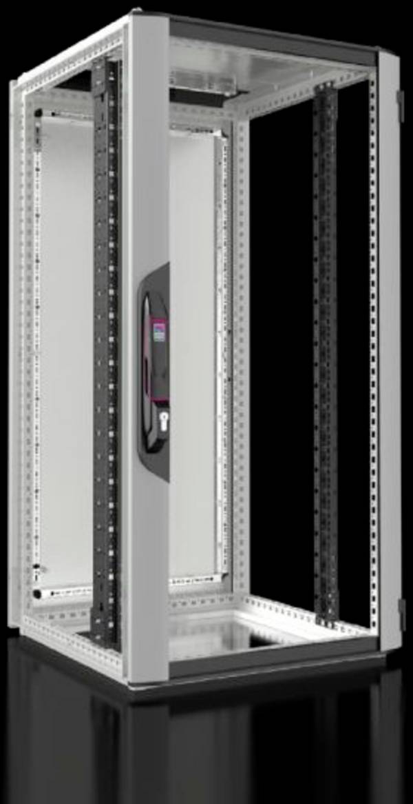 Rittal VX 5326.121 19" Nätverksrack (B x H x D) 600 x 1200 x 600 mm 24 U Grå, Svart