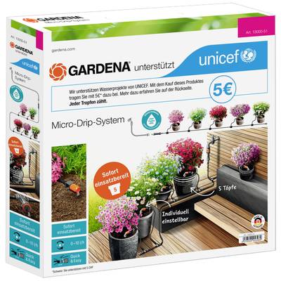 GARDENA 13000-51 Micro-Drip-System Startset planteringskrukor S
