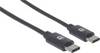 Manhattan USB-kabel USB 2.0 USB-C®-kontakt 3.00 m Svart 354882