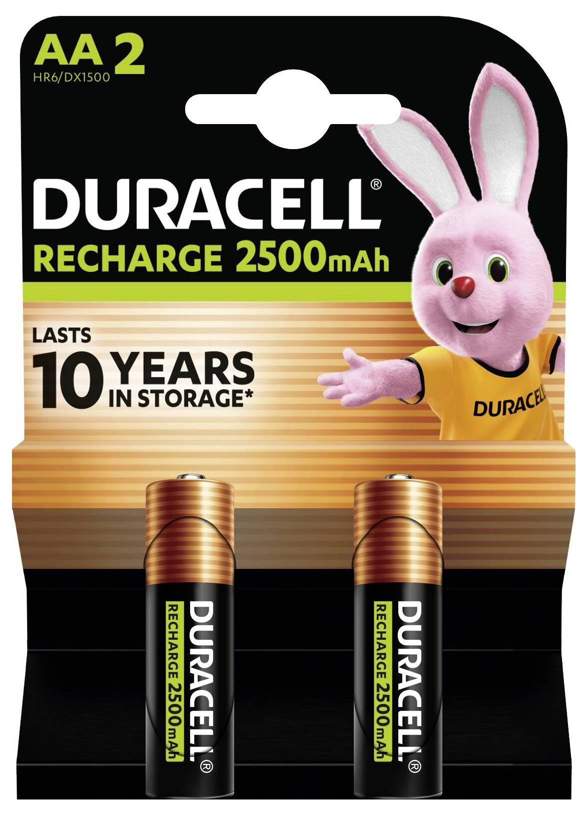Duracell PreCharged Laddbart batteri AA (R6) NiMH 2500 mAh 1.2 V 2 st-1