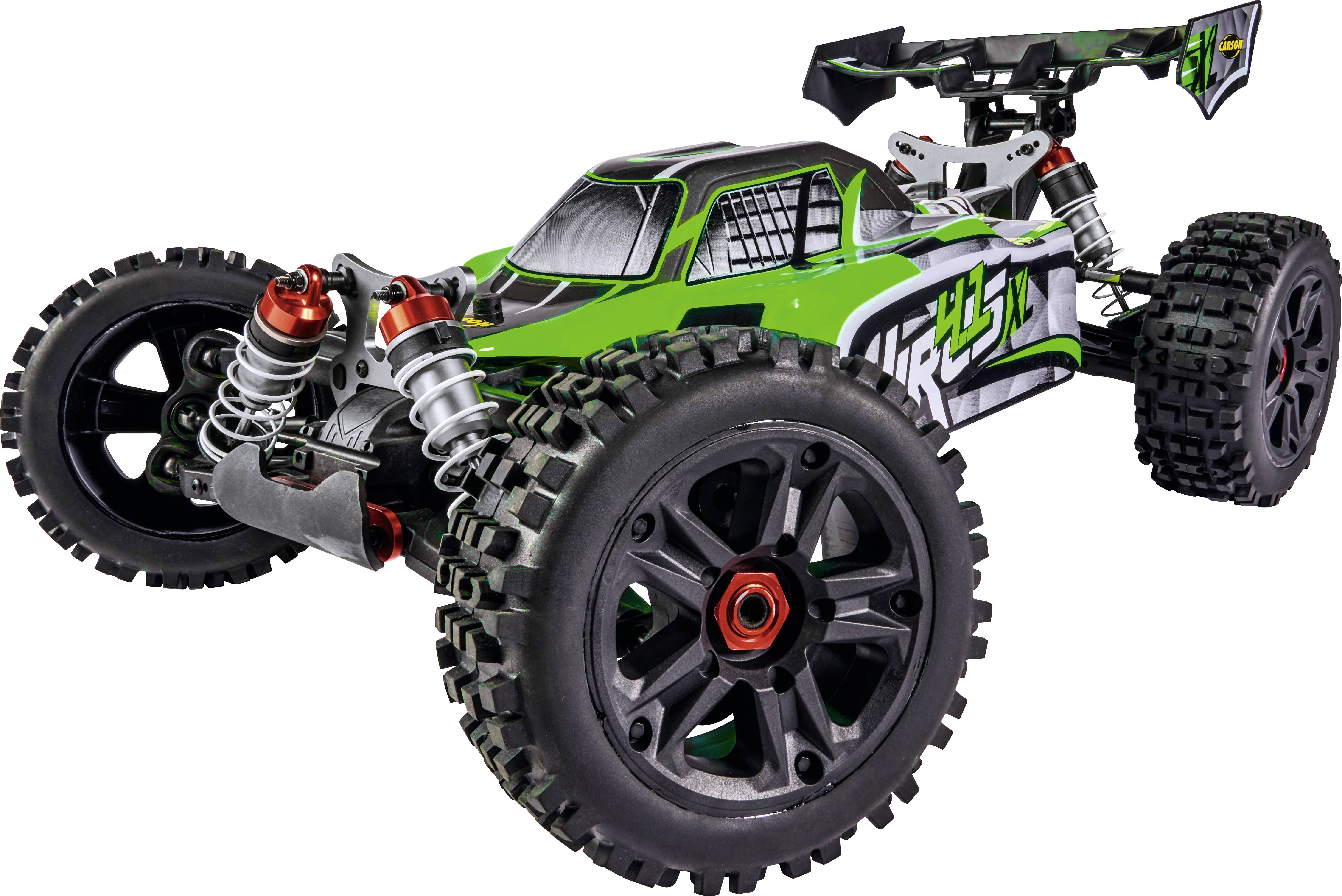 Carson Modellsport Virus 4.1 XL 4S Grön Borstlös motor 1:8 RC modellbil Elektrisk Buggy Fyrhjulsdrift (4WD) RtR 2,4 GHz