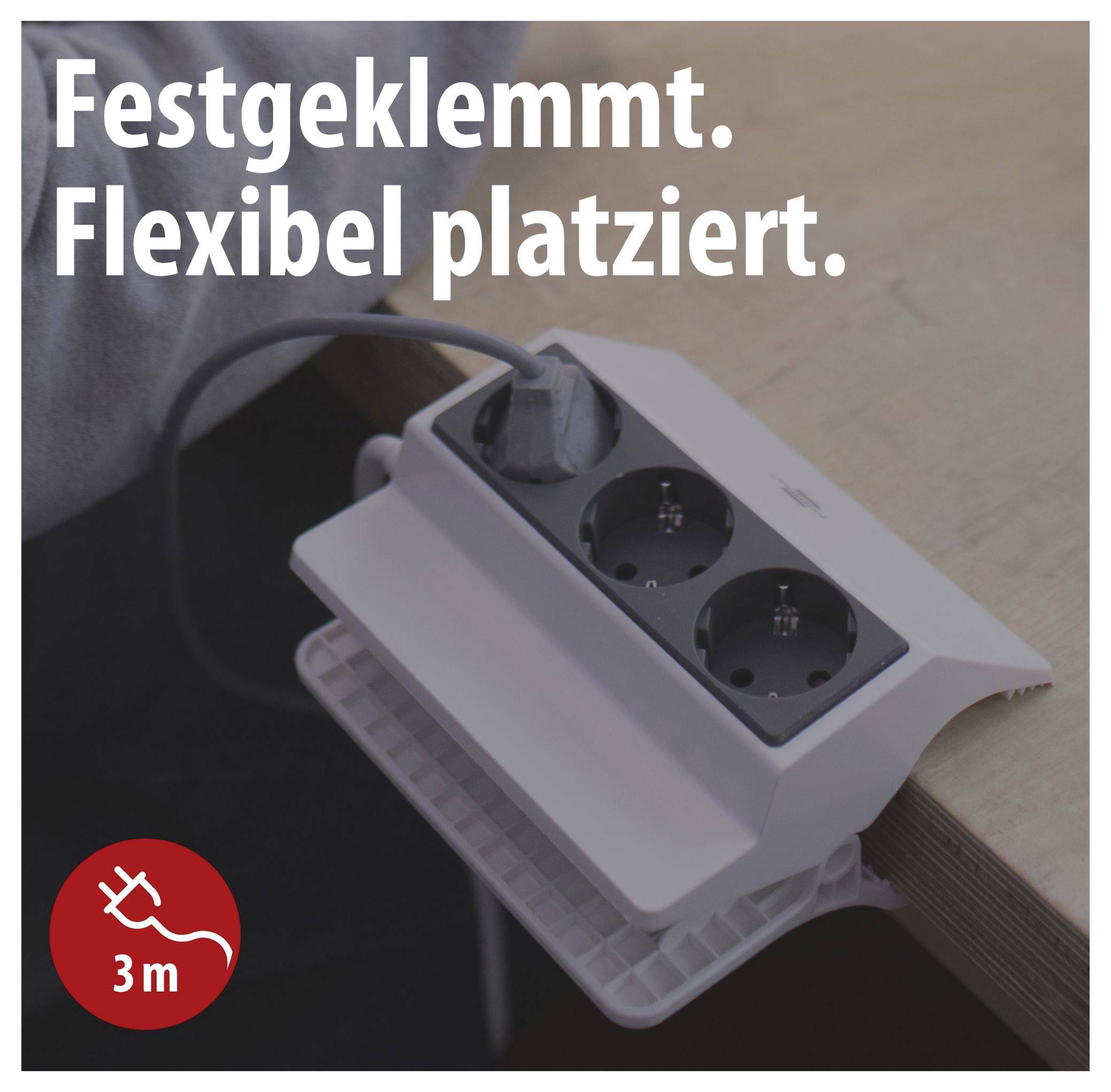 Brennenstuhl 1150070 Grenuttag Vit, Antracit Skyddskontakt 1 st-1
