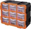 Alutec Sortimentlåda-set (L x B x H) 38 x 17 x 32 mm rörlig underavdelning Innehåll 9 delar