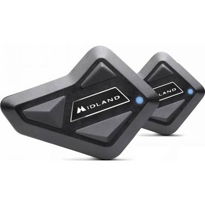 Midland C1410.01 BT Mini Twin Motorcykel-intercomset Passar till alla typer av hjälmar