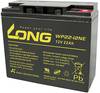 Long WP22-12NE Blybatteri 12 V 22 Ah Bly AGM (B x H x D) 181 x 167 x 76 mm M5-skruvanslutning Urladdningssäkra, Låg självurladdning, Underhållsfri