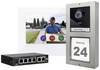 ABUS ModuVis Set M Video-porttelefon LAN, WiFi Komplett-set Grå-aluminium