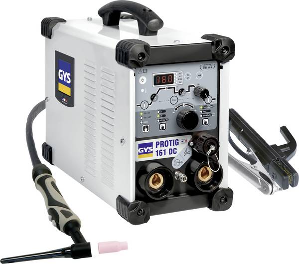GYS PROTIG 161 DC (inkl. TIG17DB-4m + E-Hand-Set) TIG-svets 10 - 160 A