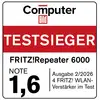 Prisbild för FRITZ! WiFi Repeater FRITZ!Repeater 6000 20002908 6000 MBit/s Mesh-ready