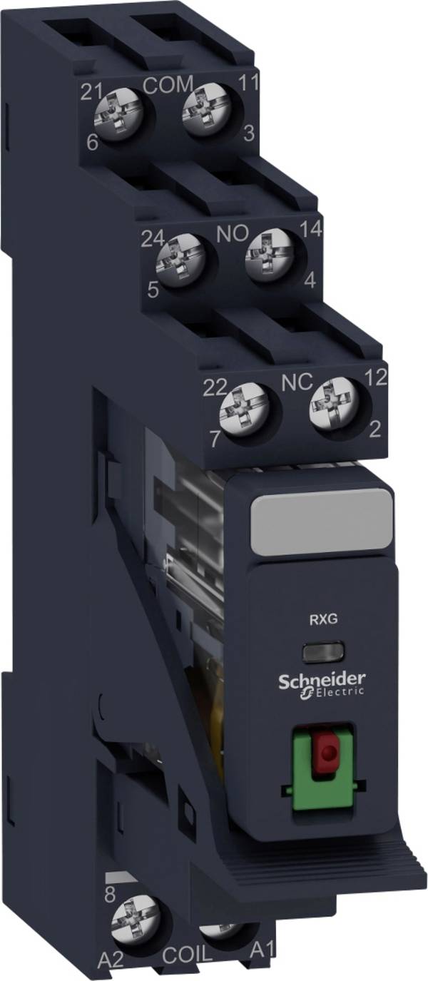 Schneider Electric RXG21P7PV Interfacerelä Nominell spänning: 230 V/AC Växelström (max): 5 A 2 switch 30 st