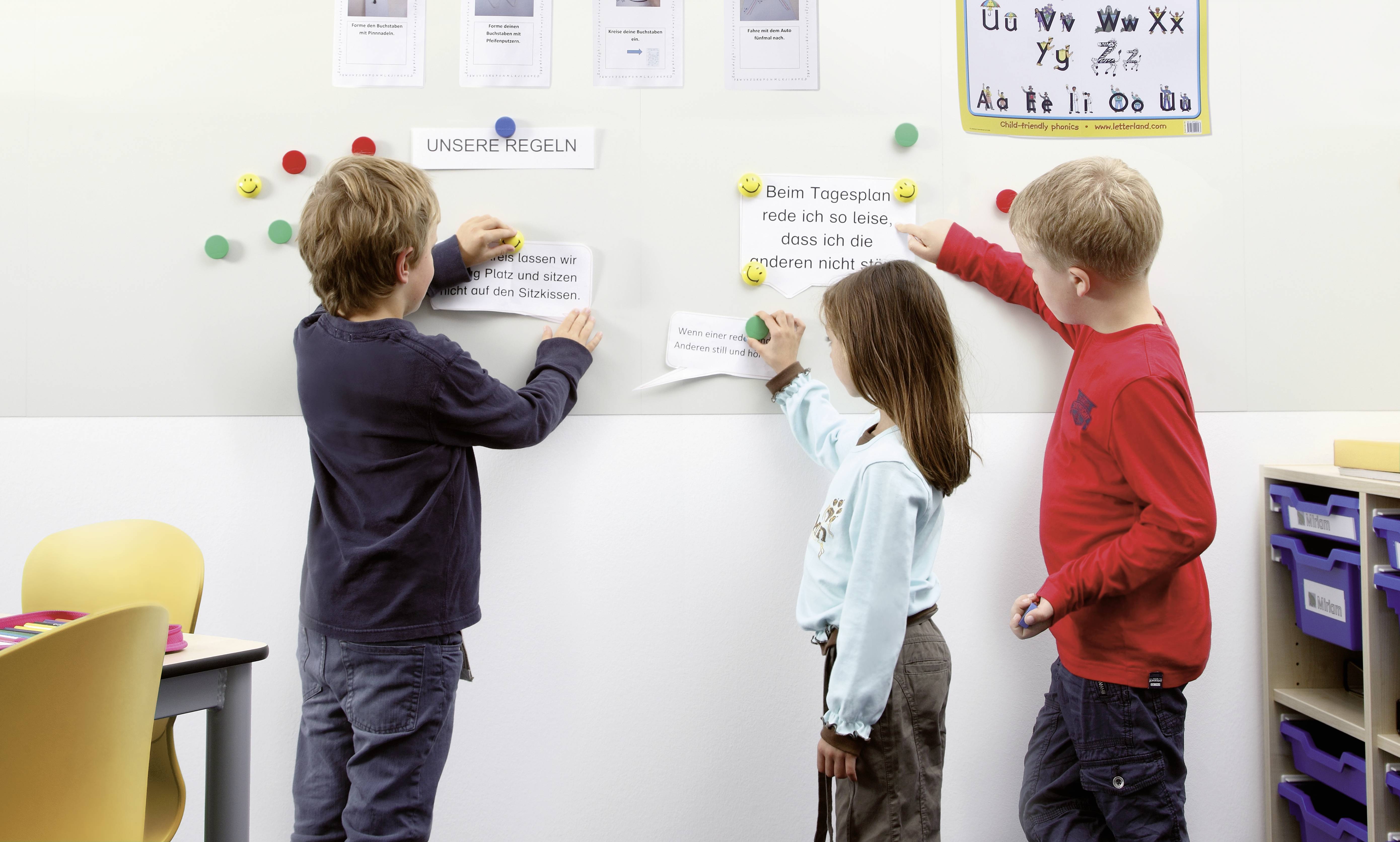 magnetoplan magnetowand auf Tapete 16101 Magnettavla (B x H) 500 mm x 500 mm Vit