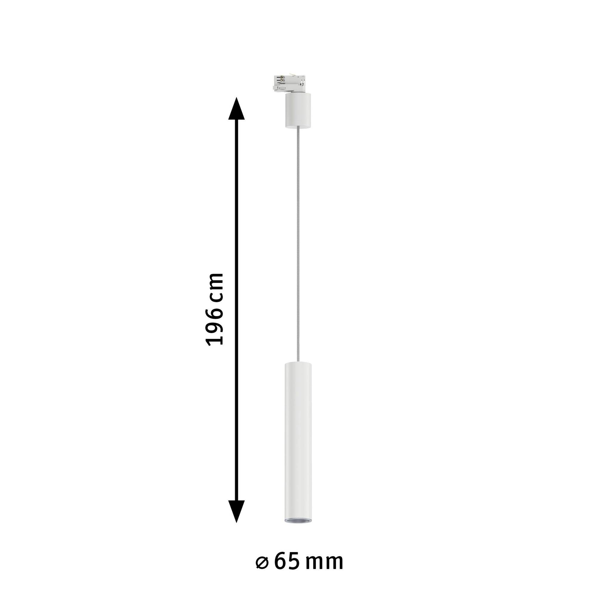 Pendellampa med en diameter på 65 mm och en höjd på 196 cm. I enkelt, modernt design. Lämplig för inomhusbelysning.