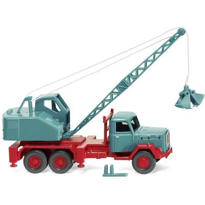 Wiking 066204 H0 Byggmodell Konstruktionsfordon Magirus Deutz Fuchs kranvagn
